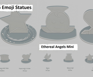 Ethereal Angels Mini Pack Emoji Statues