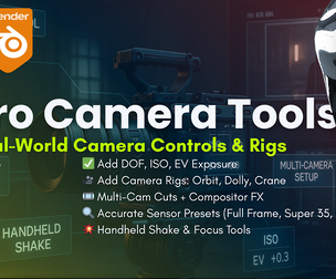 Pro Camera Tools for Blender – Realistic Cinematic Camera System