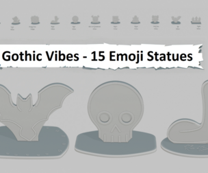 Gothic Vibes Pack Emoji Statues
