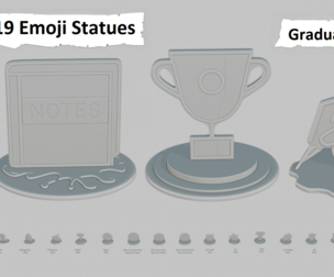 Graduation Goals Pack Emoji Statues