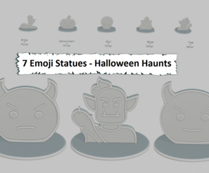 Halloween Haunts Mini Pack Emoji Statues