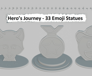 Hero’s Journey Pack Emoji Statues