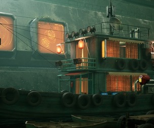 Cyberpunk Boat