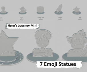 Hero’s Journey Mini Pack Emoji Statues