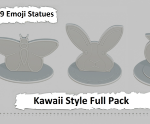 Kawaii Style Full Pack Emoji Statues