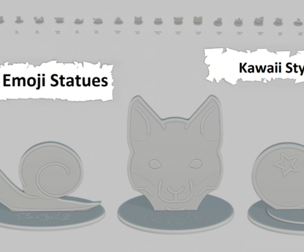 Kawaii Style Medium Pack Emoji Statues