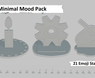 Minimal Mood Pack Emoji Statues