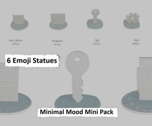 Minimal Mood Mini Pack Emoji Statues