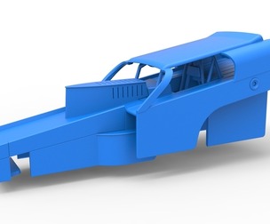 Shell of Vintage Dirt Modified stock car Version 2 Scale 1:25
