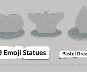 Pastel Dreams Full Pack Emoji Statues