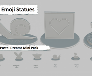Pastel Dreams Mini Pack Emoji Statues