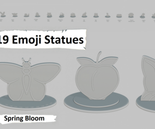 Spring Bloom Medium Pack Emoji Statues