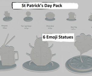 St Patrick’s Day Pack Emoji Statues