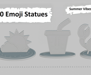 Summer Vibes Full Pack Emoji Statues