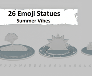 Summer Vibes Medium Pack Emoji Statues