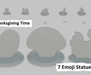 Thanksgiving Time Mini Pack Emoji Statues