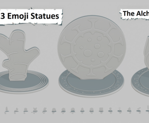 The Alchemist's Lab Medium Pack Emoji Statues