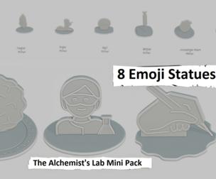 The Alchemist's Lab Mini Pack Emoji Statues