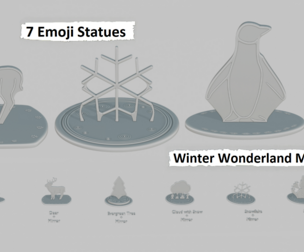 Winter Wonderland Mini Pack Emoji Statues ❄️