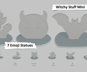 Witchy Stuff Mini Pack Emoji Statues 🧙‍♂️🦇