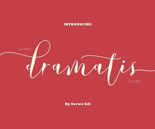 Lovely Dramatis Script Fonts