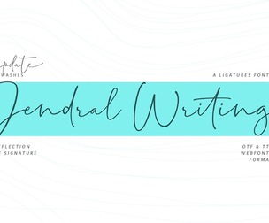 Jendral Writing Fonts