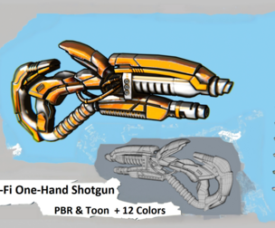 Sci-Fi One-Hand Shotgun