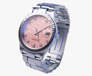 Rolex Datejust Rose Gold - Ultra HD 3D Watch Model
