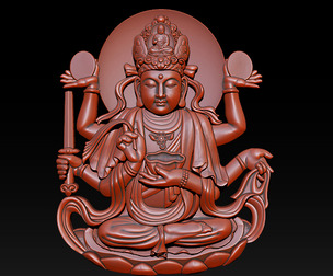 Bas-relief Pendant Buddha