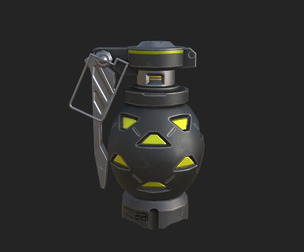 Hand Grenade 3D Model 002