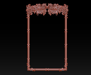 Ornate Decorative Frame Bas-Relief