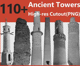 110+ High-resolution Cutout (PNG) of Ancient Towers + Free Image References - Vol. 01