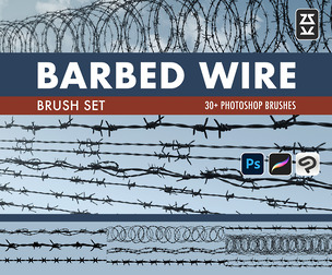 Barbed Wire Brush Set