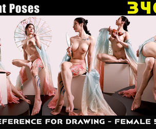 Ancient Poses | Drawing Reference - Female 56