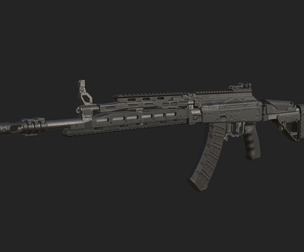 Pistol 3D Model 002