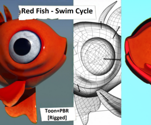 Red Fish - Swim Cycle