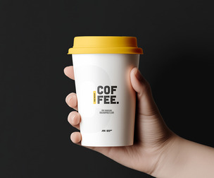 Coffee Cup Mockup PSD Template — Paper Cup Branding, Coffee Shops, Cafes & Beverage