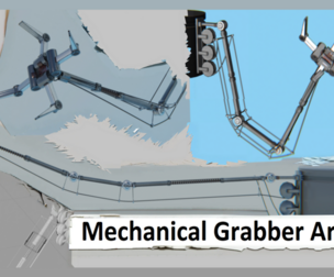 Mechanical Grabber Arm – Rigged 3D Model