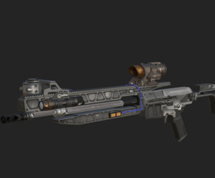 Pistol 3D Model 004