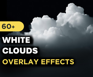 60+ White Clouds Overlay Effects