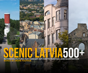 500+ Scenic Latvia Reference Pack (Bonus 4k Drone Footage)
