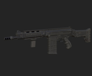 Pistol 3D Model 011