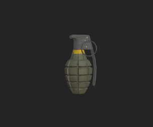 Hand Grenade 3D Model 003
