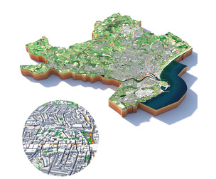 Aberdeen terrain city