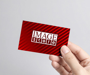 Realistic Business Card Held in Hand Mockup PSD Template