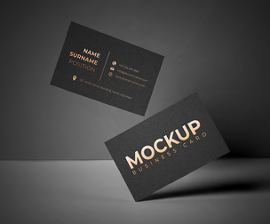 Elegant Business Cards Mockup PSD Template