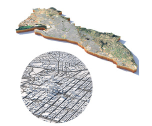 Adelaide Terrain city  in Australia