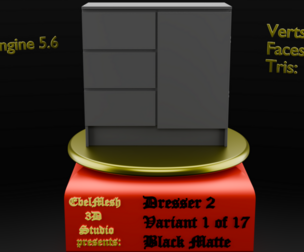 Dresser 2 - Variant 1 of 17 Black Matte