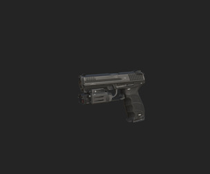 Pistol 3D Model 018