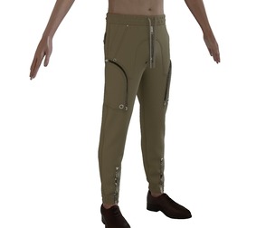 Style3D Tapered Cargo Pants